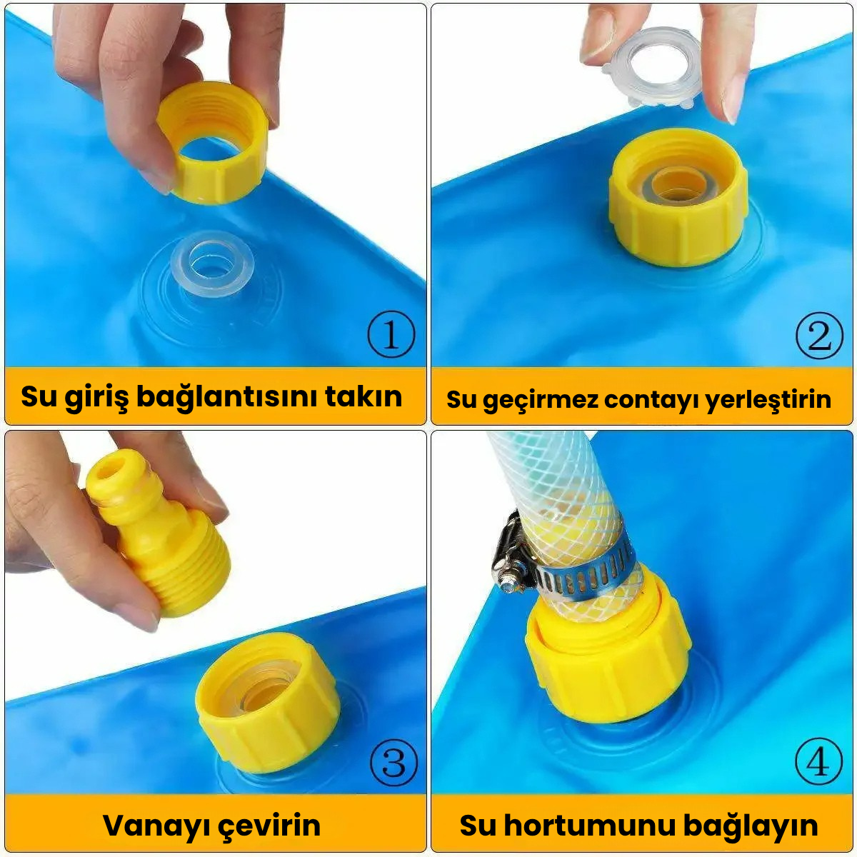 🌊 Mini Su Bahçesi – Çocuklar İçin Serinlik ve Eğlence Matı