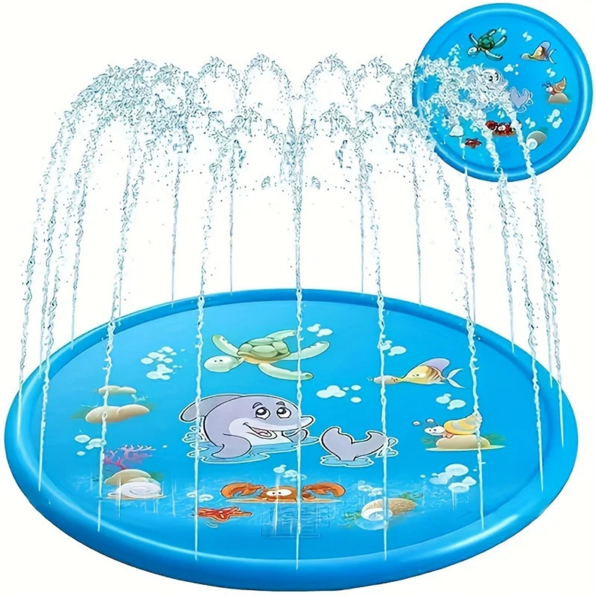 🌊 Mini Su Bahçesi – Çocuklar İçin Serinlik ve Eğlence Matı