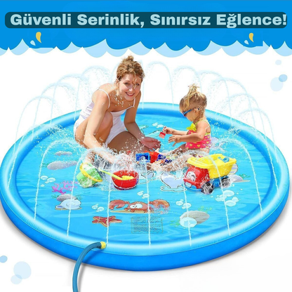 🌊 Mini Su Bahçesi – Çocuklar İçin Serinlik ve Eğlence Matı